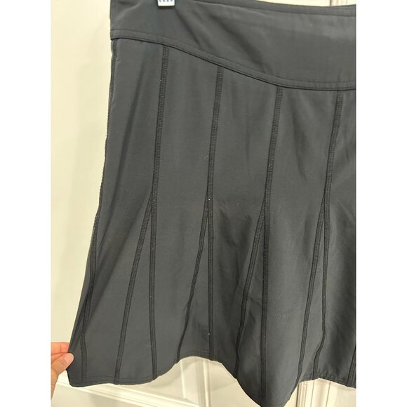 Athleta Womens Black A Line Skiort Size 14 Athletic Tennis Skirt - Picture 4 of 11